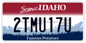 2TMU17U  license plate in ID