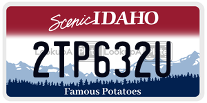 2TP632U  license plate in ID