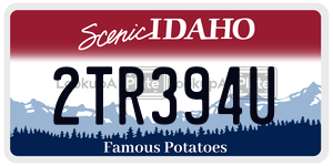 2TR394U license plate in Idaho