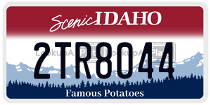 2TR8044  license plate in ID