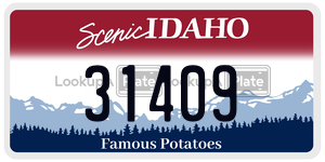 31409  license plate in ID