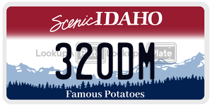 320DM  license plate in ID