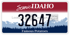 32647  license plate in ID
