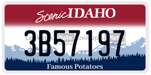 3B57197  license plate in ID