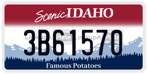 3B61570  license plate in ID