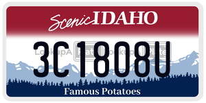 3C1808U  license plate in ID