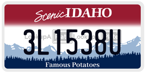 3L1538U  license plate in ID