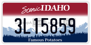 3L15859  license plate in ID