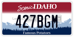 427BGM  license plate in ID