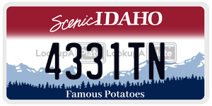4331TN  license plate in ID