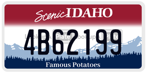4B62199  license plate in ID