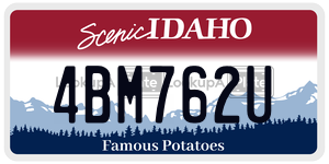 4BM762U  license plate in ID