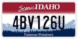 4BV126U  license plate in ID