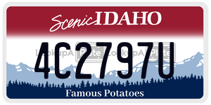 4C2797U  license plate in ID