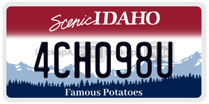 4CH098U  license plate in ID