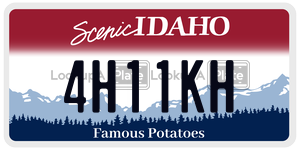 4H11KH  license plate in ID