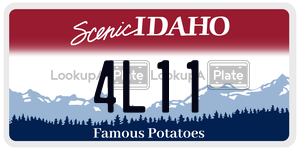 4L11  license plate in ID