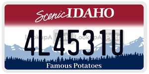 4L4531U  license plate in ID