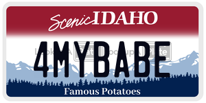 4MYBABE  license plate in ID