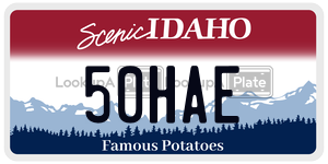 50HAE  license plate in ID