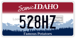 528HZ  license plate in ID