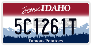 5C1261T  license plate in ID