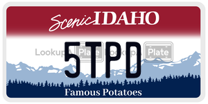 5TPD  license plate in ID