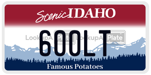 600LT  license plate in ID