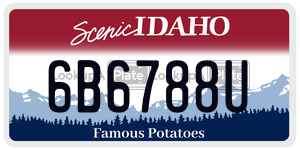 6B6788U license plate in Idaho