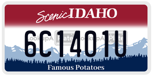 6C1401U  license plate in ID