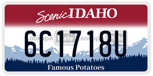 6C1718U  license plate in ID