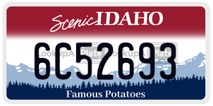 6C52693  license plate in ID