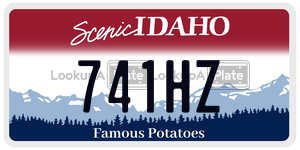 741HZ  license plate in ID