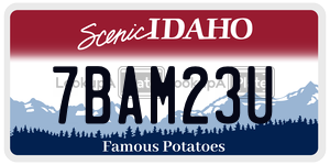 7BAM23U  license plate in ID