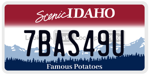 7BAS49U  license plate in ID