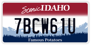 7BCW61U  license plate in ID