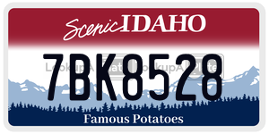 7BK8528  license plate in ID
