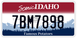 7BM7898  license plate in ID