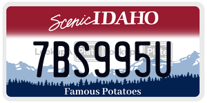 7BS995U  license plate in ID