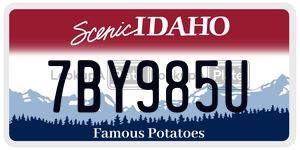 7BY985U  license plate in ID