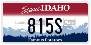 815S  license plate in ID