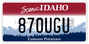 870UGU  license plate in ID