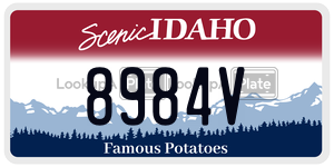 8984V  license plate in ID