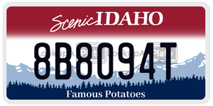 8B8094T  license plate in ID