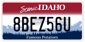 8BEZ56U  license plate in ID