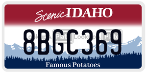 8BGC369  license plate in ID