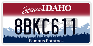 8BKC611  license plate in ID