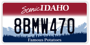 8BMW470  license plate in ID
