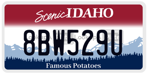 8BW529U  license plate in ID
