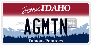 AGMTN license plate in Idaho